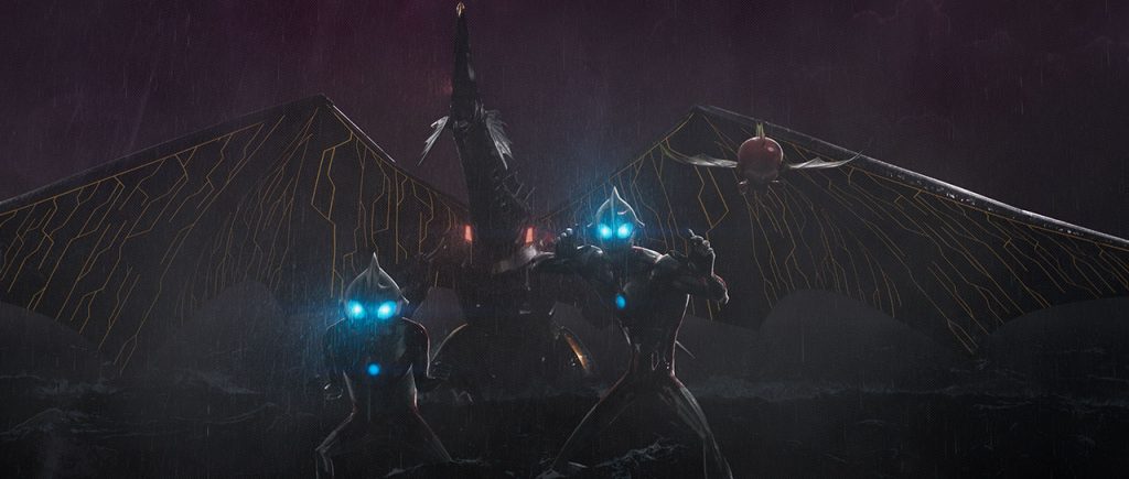 Mecha Gigantron, Emi, Ultradad and Ultraman form the ultimate team up to finish the fight with Dr. Onda.